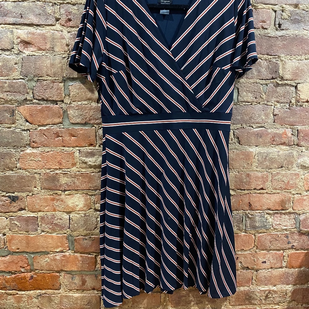 Striped Midi Work Dress